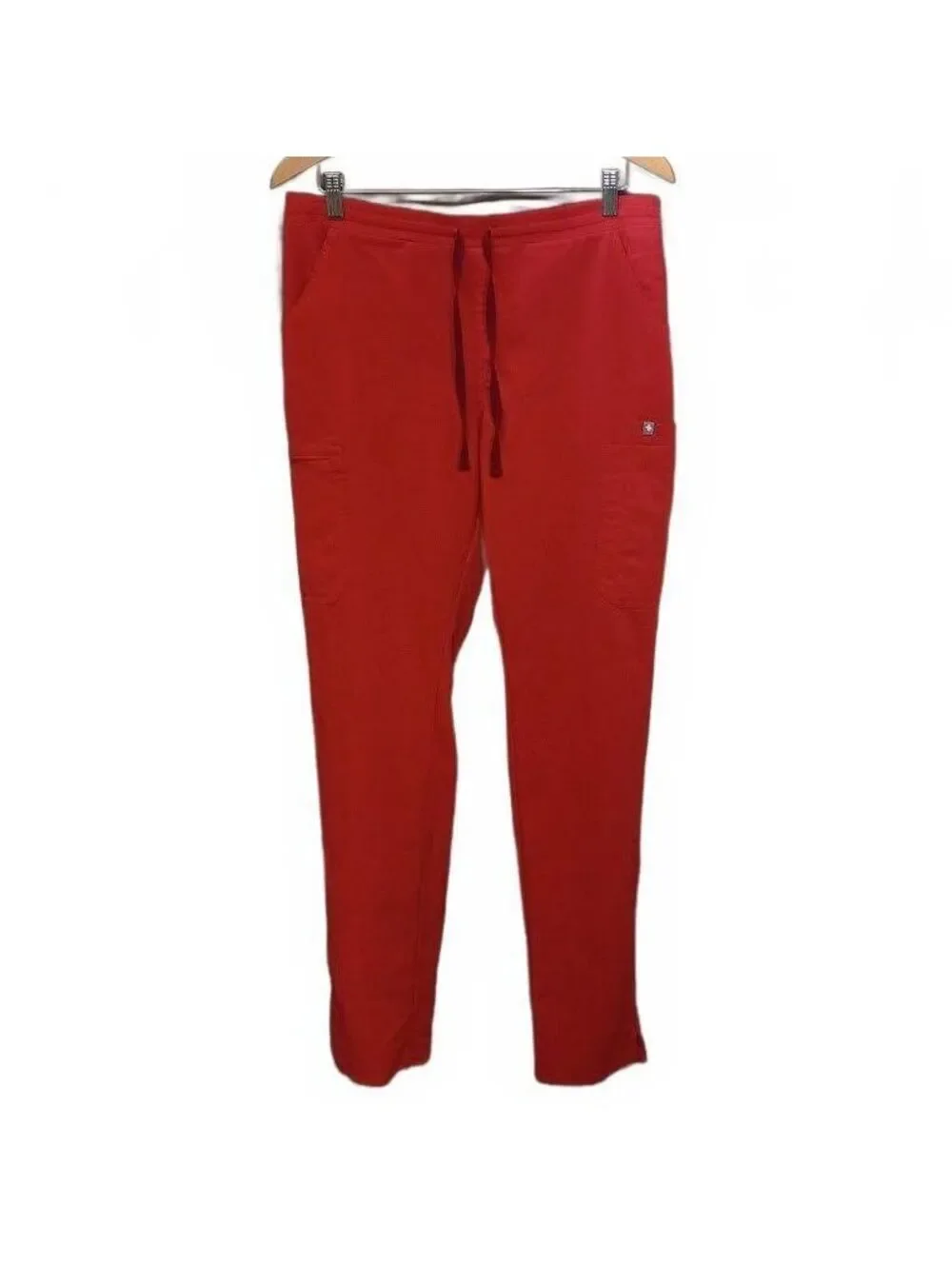 FIGS Technical Collection Reddish Orange Scrub Pants Medium Tall